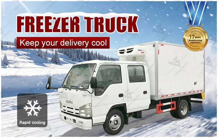 ISUZU 5 Seater Crew Reefer for Fresh Delivery