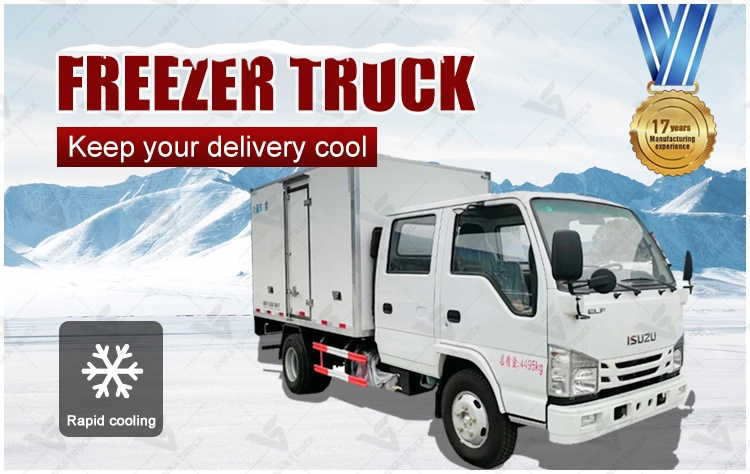 ISUZU Double Cab Reefer Truck for Catering Crews