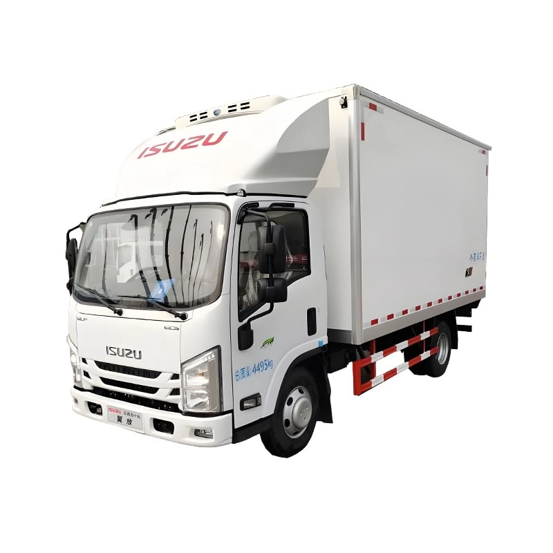 Isuzu 5 Ton Reefer Box Truck Front Side View