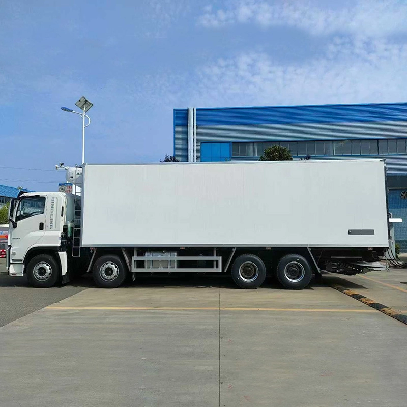 Isuzu 8x4 Reefer Truck for Frozen Food Delivery