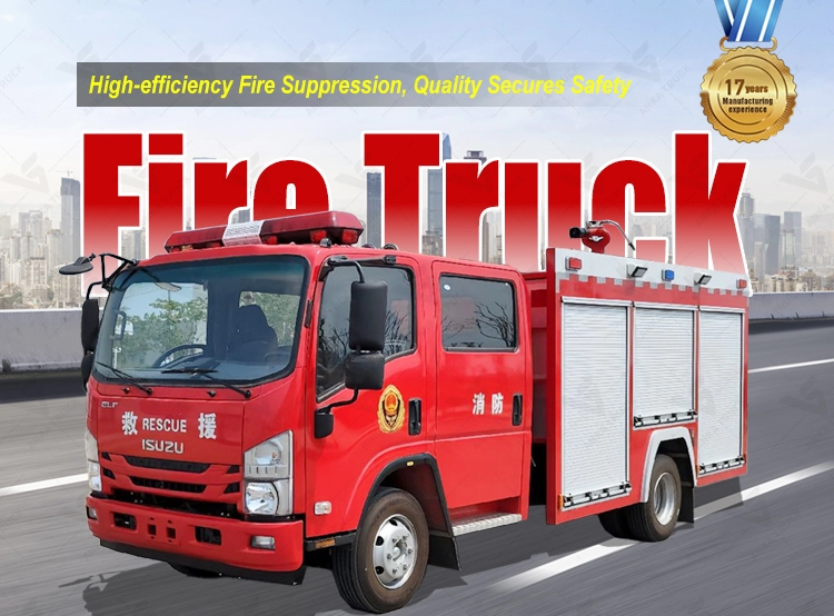 ISUZU KV100 3000L Fire Truck for Narrow Alleys