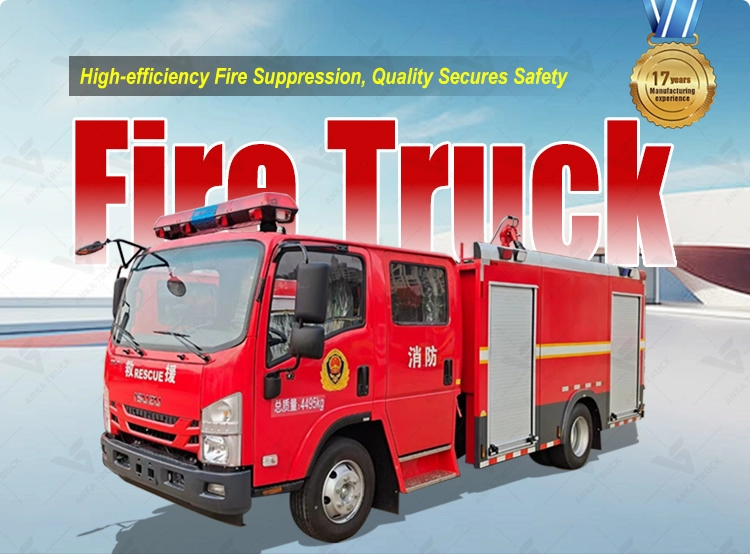 ISUZU 5000L Water Fire Truck for City Stations
