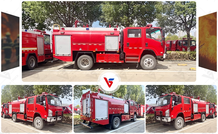 ISUZU 4x4 8000L Fire Truck for Forest Rescue