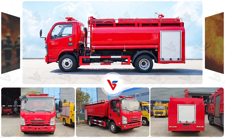 ISUZU 8000L Water Fire Truck for Port Terminals