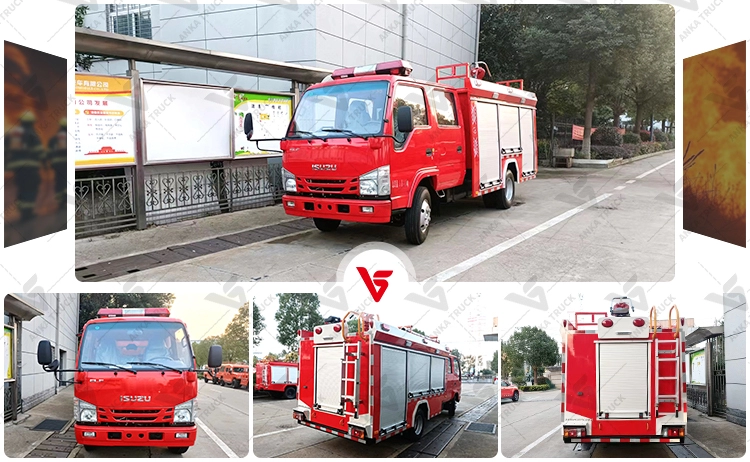 ISUZU 3000L Foam Fire Truck for Gas Stations