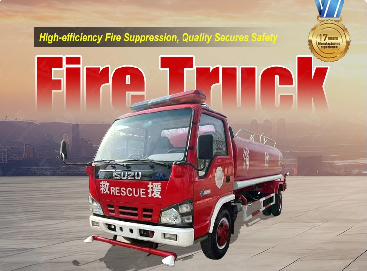 ISUZU 3000L Fire Truck for Mountain Forest Farms