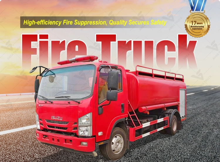 ISUZU 8000L Water Fire Truck for Port Terminals