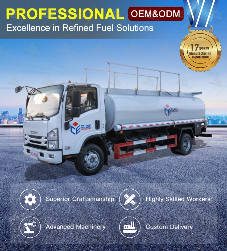ISUZU 8 Ton 10000L Fuel Delivery Truck for Mines