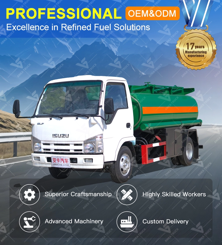 ISUZU 4 Ton 5000L Fuel Tanker Truck for Farms