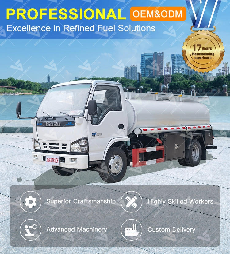 ISUZU 5 Ton 6000L Fuel Tanker for Gas Stations