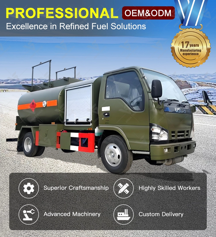 ISUZU 3000L Compact Fuel Dispenser Truck for Job Sites