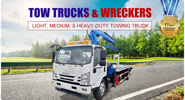 ISUZU 6 Ton Crane Flatbed Wrecker for Car Fleets