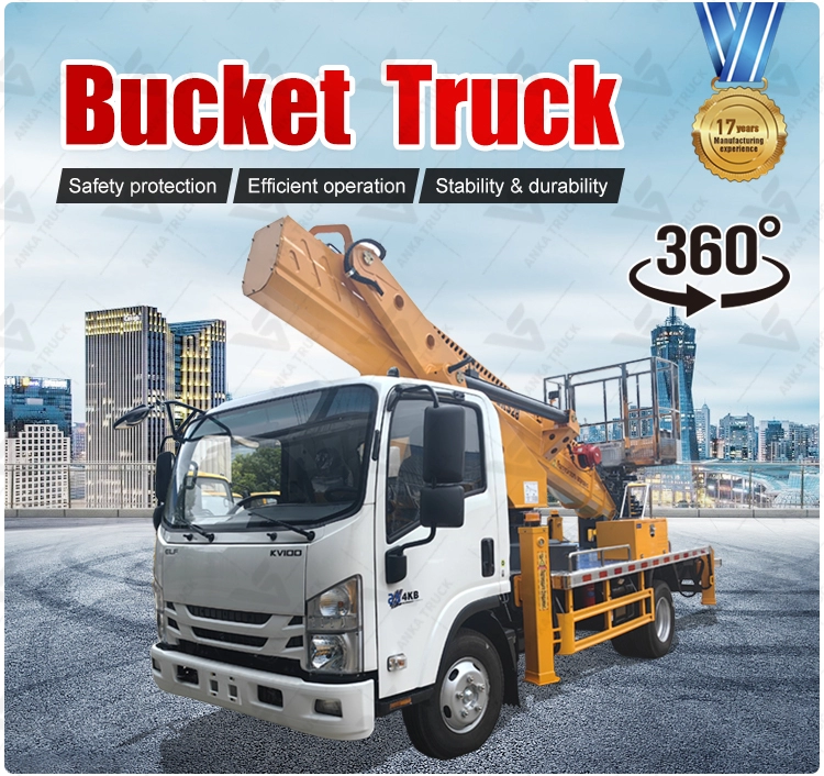 ISUZU 28m Bucket Truck for Billboard Installers