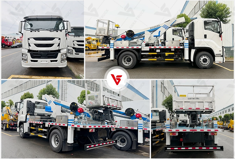 ISUZU FVR 45m Manlift for High-Rise Facade Crews