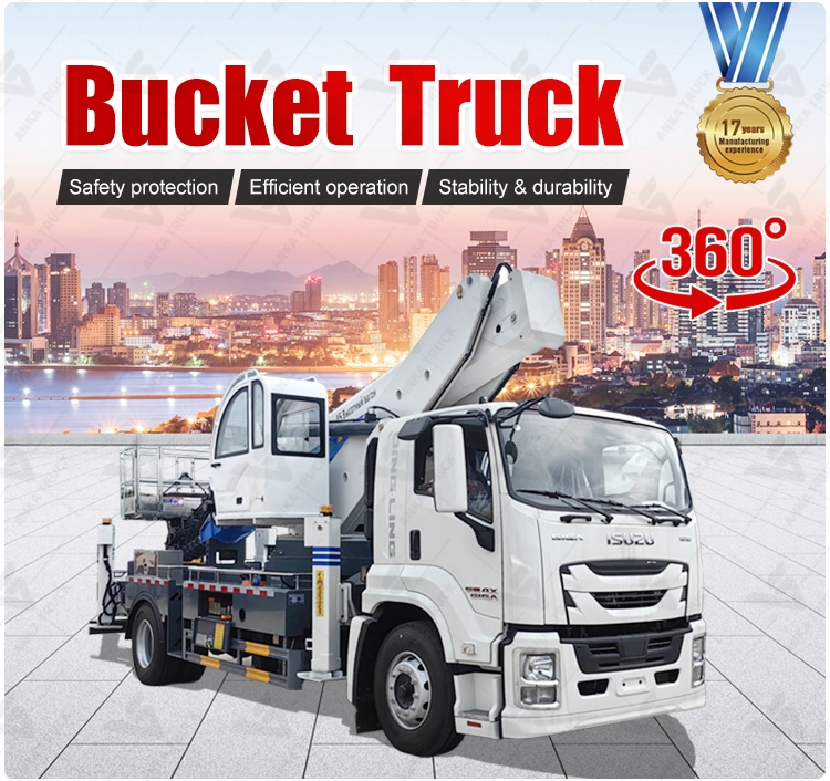 ISUZU FTR 45m Bucket Truck for Telecom Towers