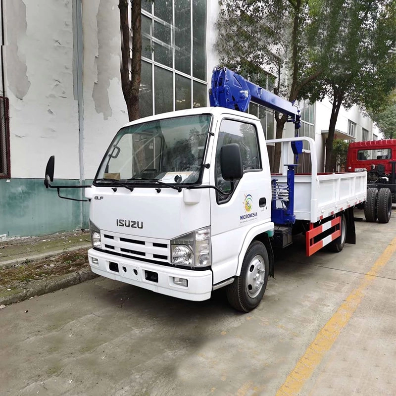 Isuzu 3 Ton Boom Crane Truck 