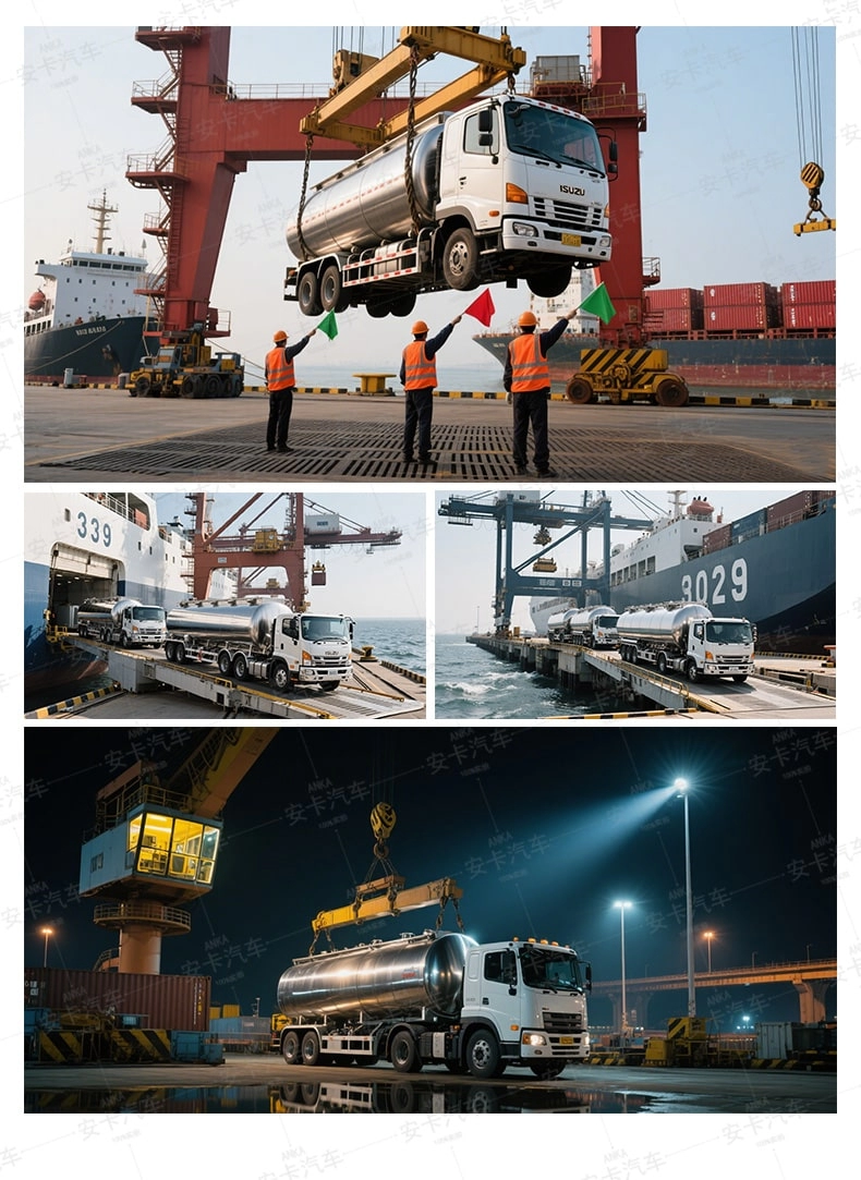 Isuzu Bulk Milk Tanke Truck Packing and Shipping