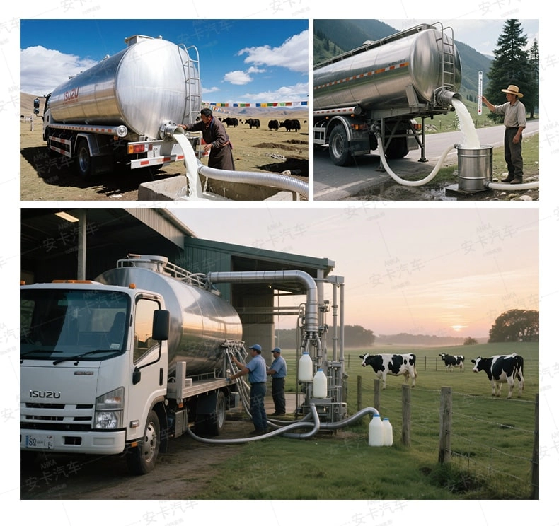 Isuzu Bulk Fresh Milk Tank Truck Application
