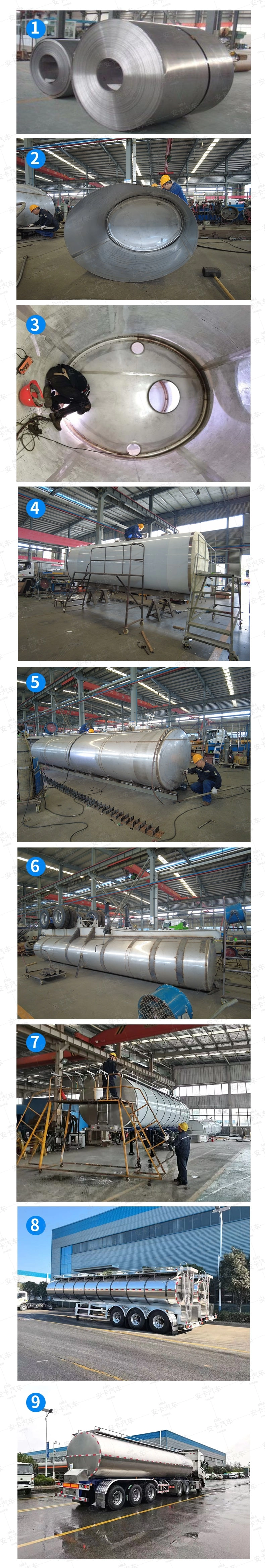 Isuzu Bulk Raw Milk Tank Truck Production Process
