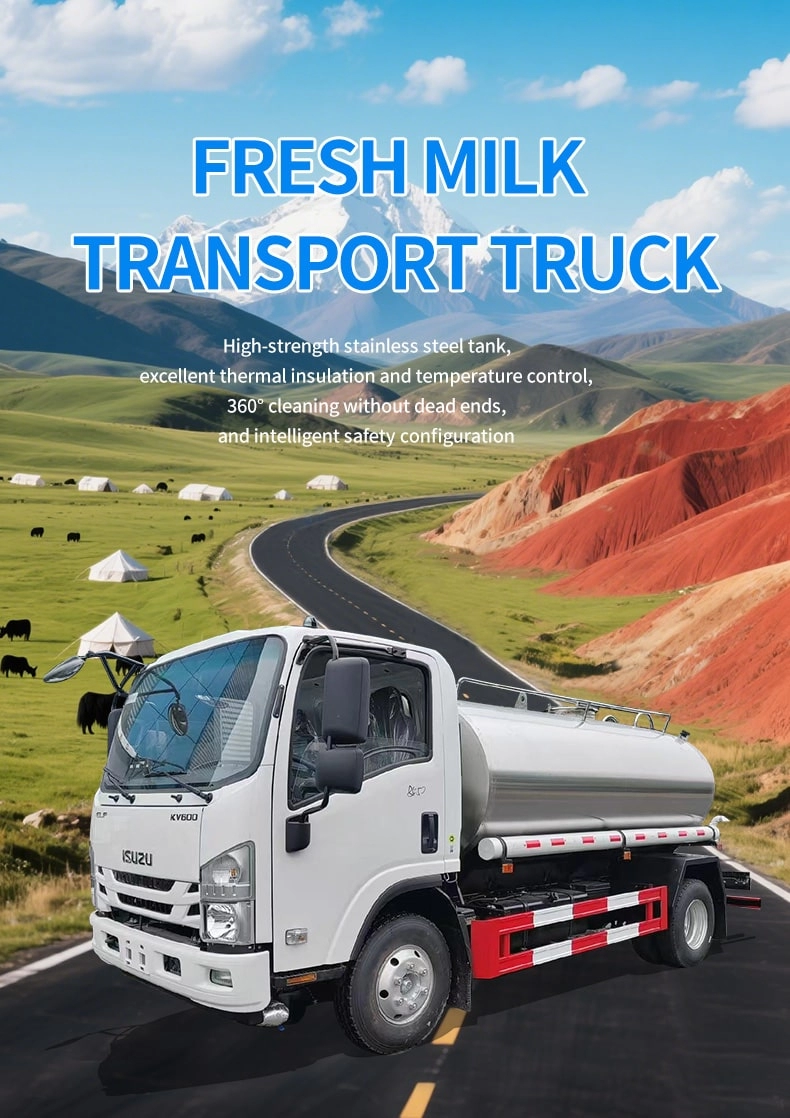 Isuzu Bulk Milk Delivery Tanker Truck 