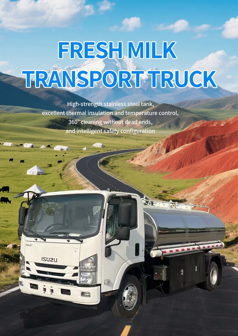 Isuzu Bulk Milk Delivery Tanker Truck 