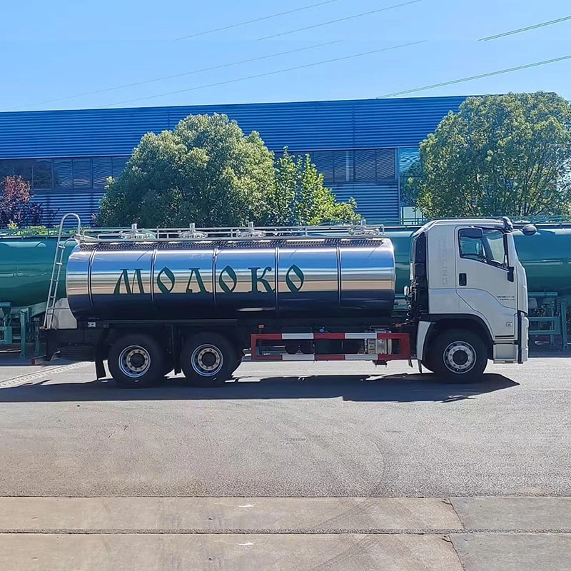 Isuzu Large Capacity Bulk Raw Milk Delviery Tank Truck