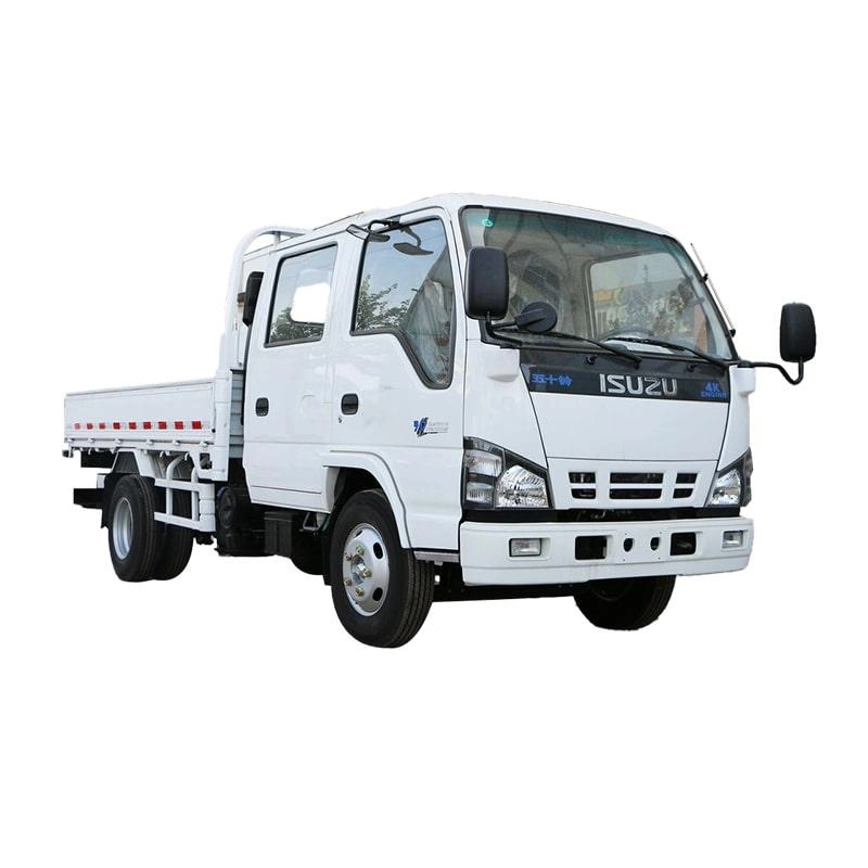 Isuzu 5 Ton Cargo Van Truck Front Side View