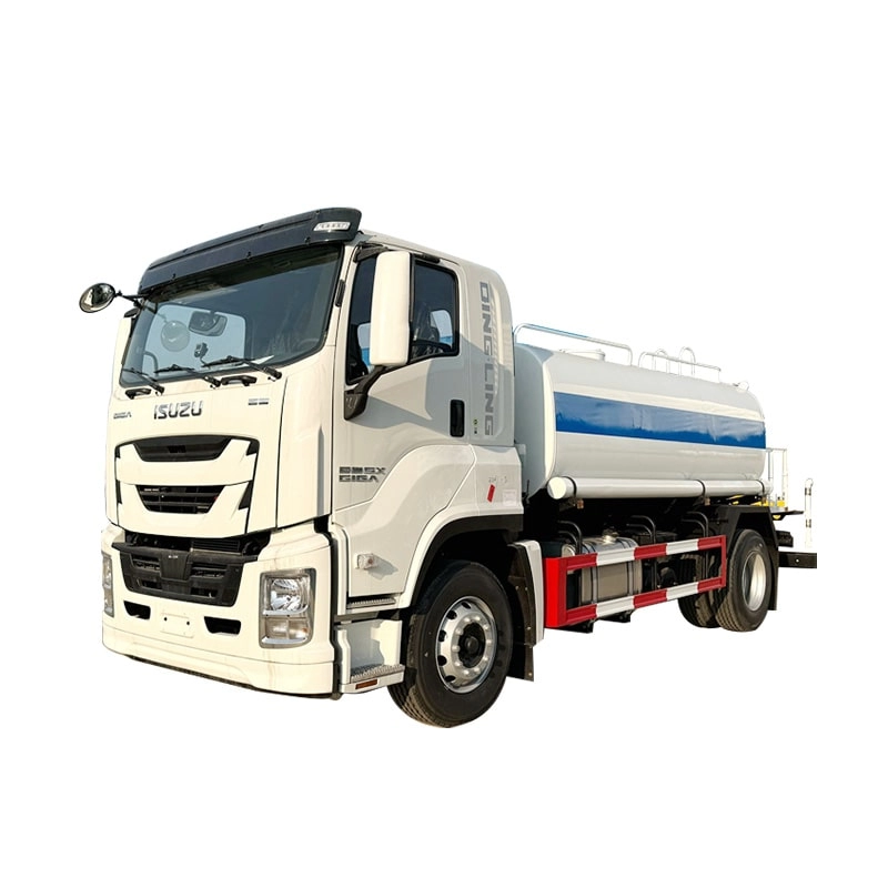 Isuzu Giga 14000L Water Truck Left Front View