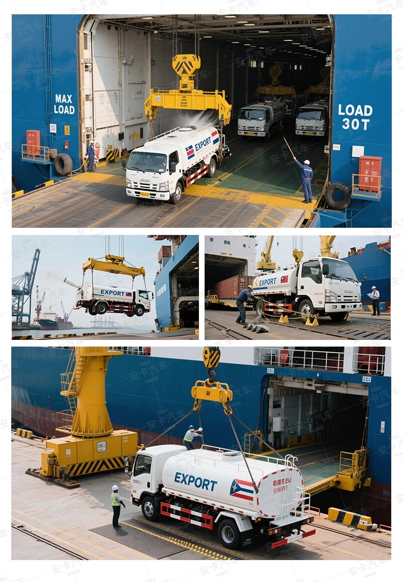 Isuzu Water Tanker Truck Packing and Shipping