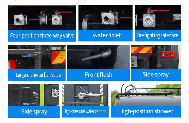 Isuzu Water Truck Standard Accessories