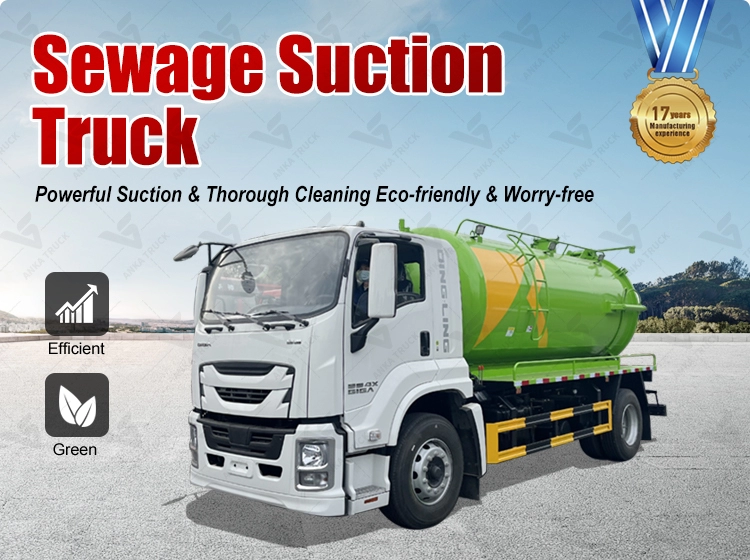 ISUZU 12000L Sewer Jetting Truck for City Drains