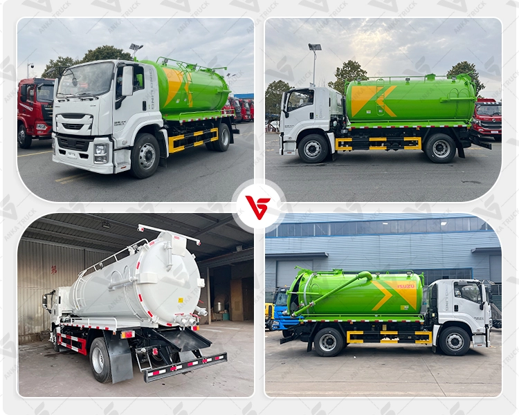 ISUZU 12000L Sewer Jetting Truck for City Drains