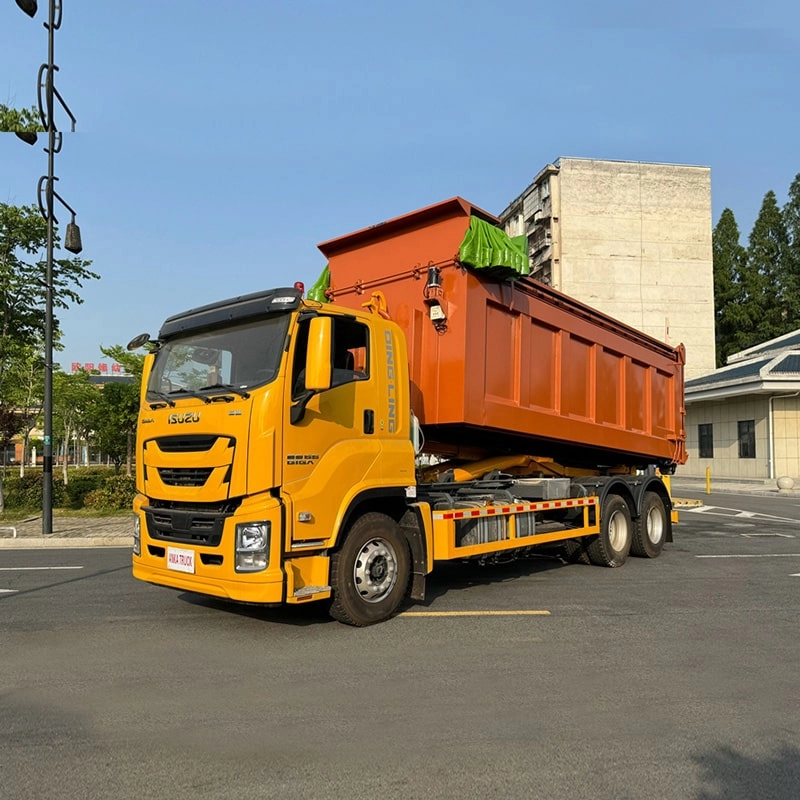 Isuzu 11 Ton Hook Lift Garbage Truck