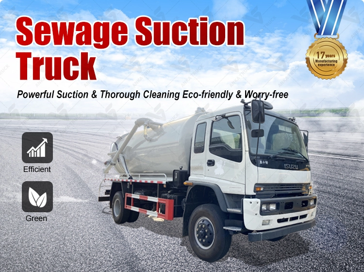ISUZU 12000L Sludge Vacuum Truck for Treatment