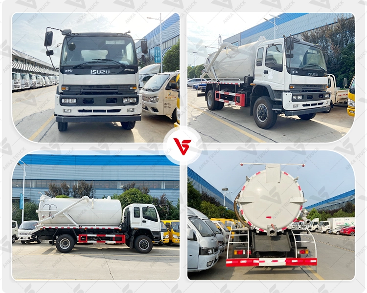 ISUZU 12000L Sludge Vacuum Truck for Treatment