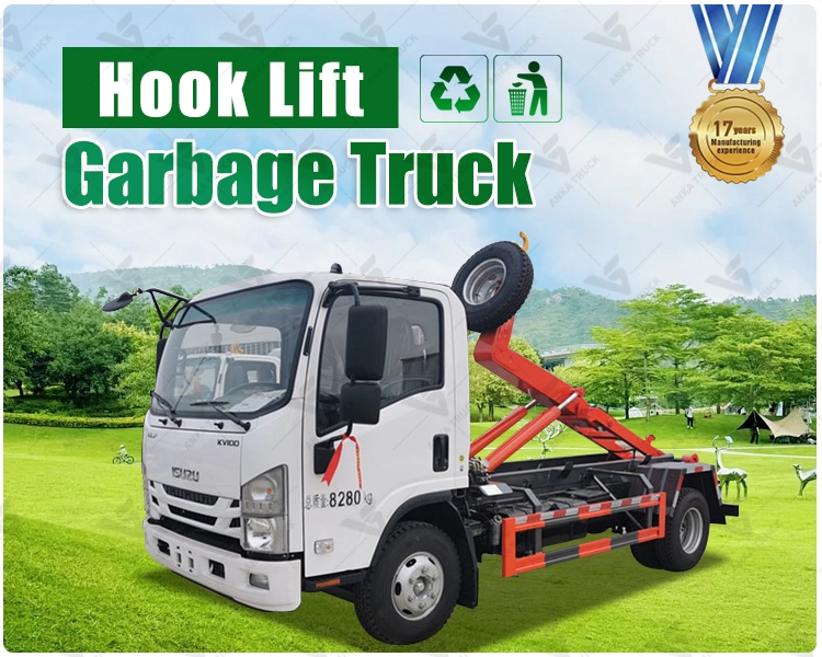 ISUZU ELF 4 Ton Hook Lift for Recycling Fleets