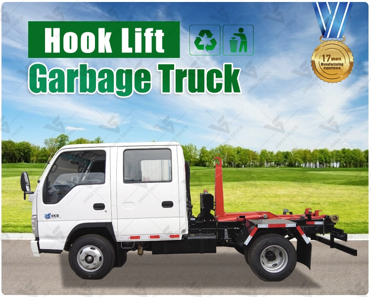 ISUZU 2T Crew Cab Hook Lift for Municipal Crews