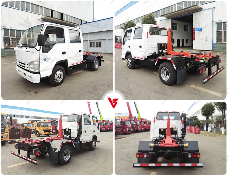 ISUZU 2T Crew Cab Hook Lift for Municipal Crews