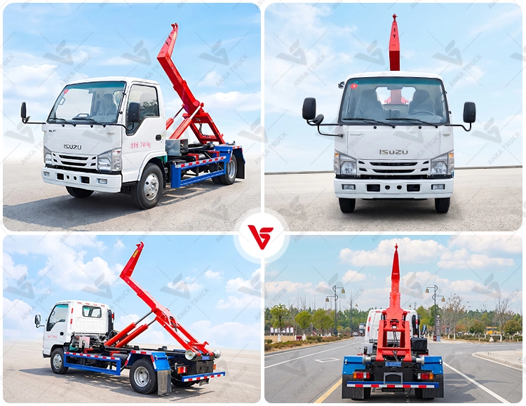 ISUZU 100P 4 Ton Hook Lift for Narrow Streets
