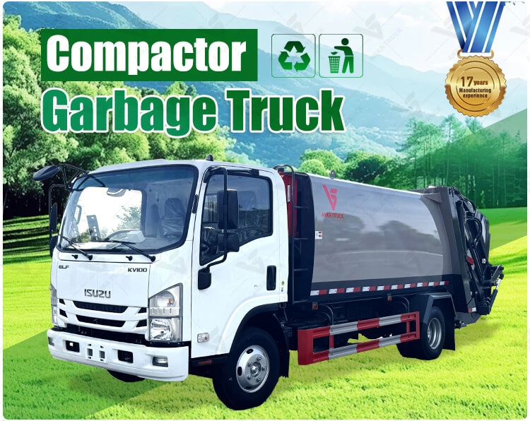 ISUZU 8CBM Compactor Truck for City Districts