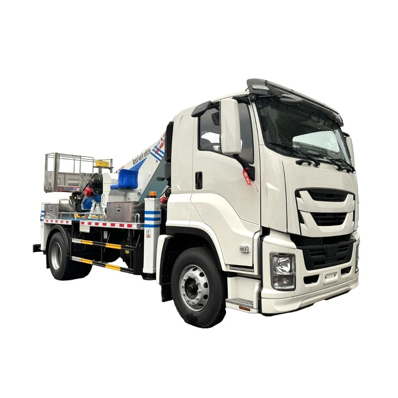 Isuzu 45m High Alitude Work Platform Truck Side View