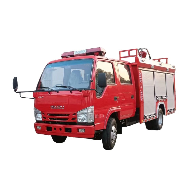 Isuzu Small Fire Fighting Truck Front View