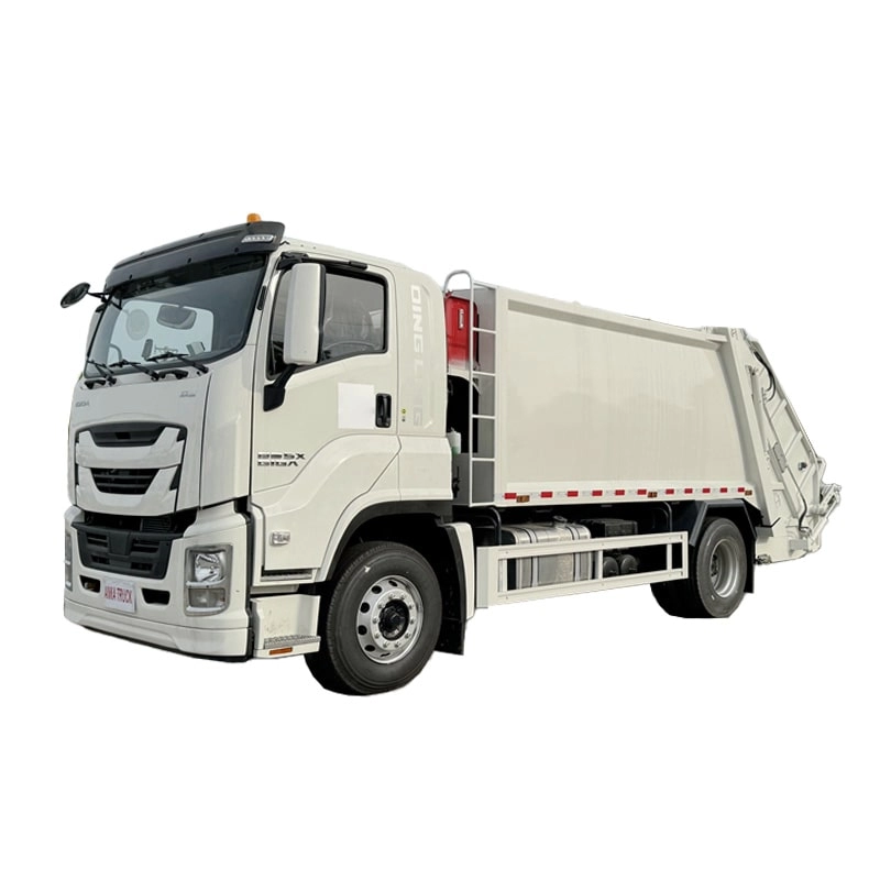 Isuzu GIGA Garbage Collection Truck Front Side View