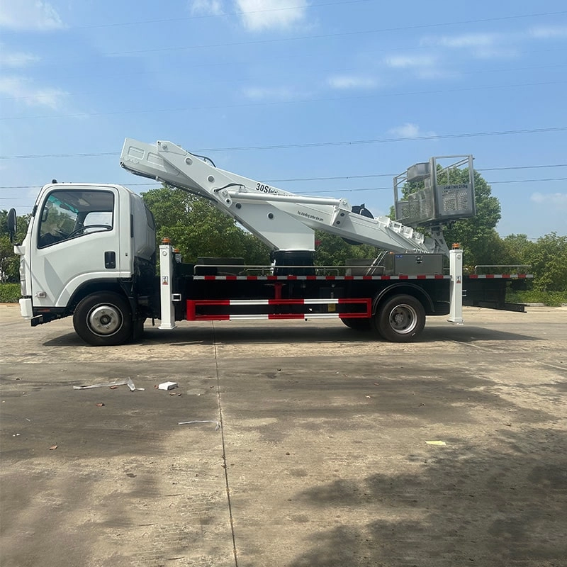 Isuzu High Alitude Work Truck Side View