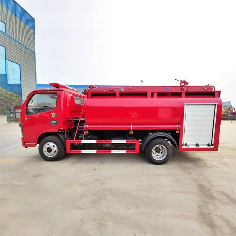 Isuzu Fire Rescue Truck Side View