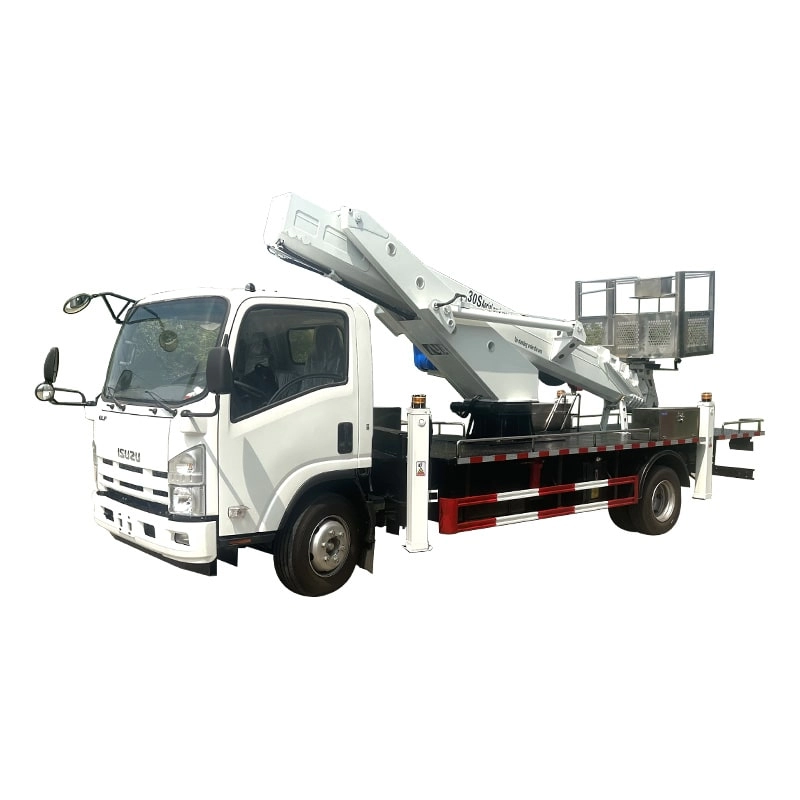Isuzu Aerial Work Platform Truck Side View