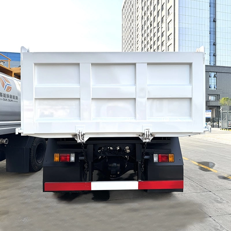 Isuzu Tipper Truck Back View 