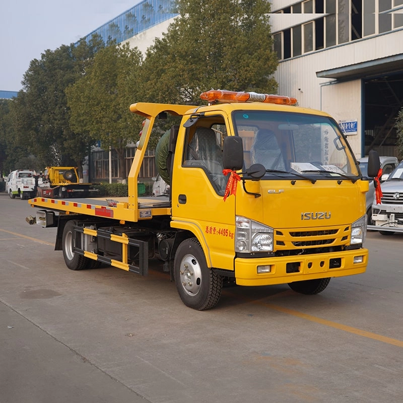 Isuzu 100P Wrecker Towing Truck Side View