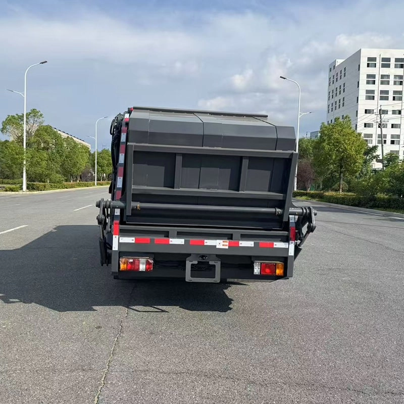 Isuzu Garbage Truck Back View