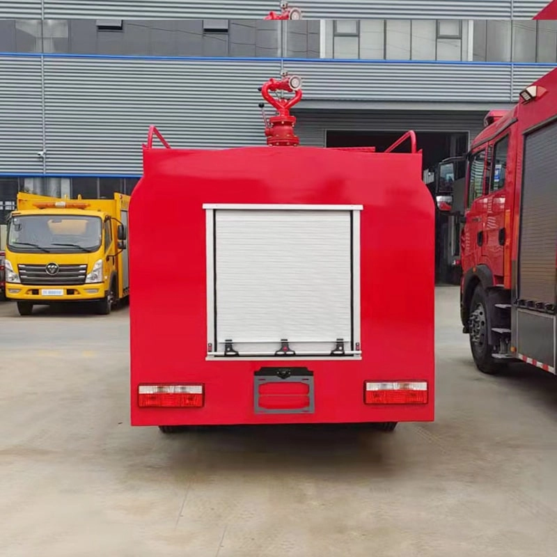 Isuzu Fire Engine Back View